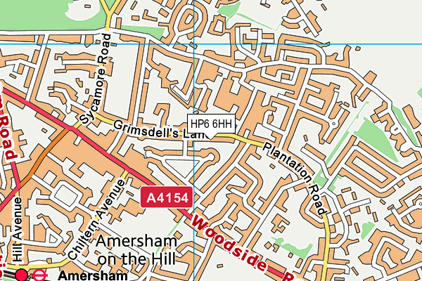 HP6 6HH map - OS VectorMap District (Ordnance Survey)