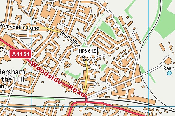 HP6 6HZ map - OS VectorMap District (Ordnance Survey)