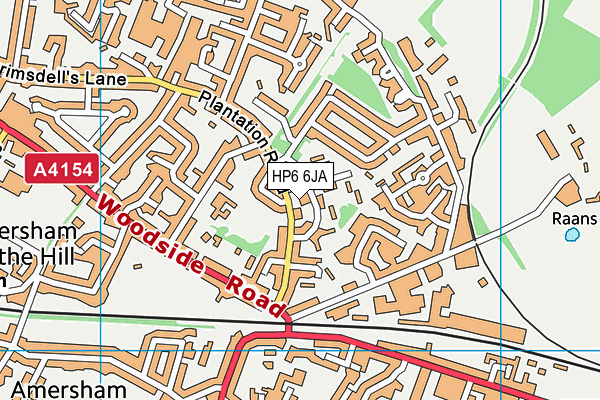 HP6 6JA map - OS VectorMap District (Ordnance Survey)