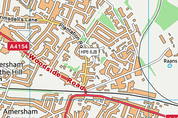 HP6 6JB map - OS VectorMap District (Ordnance Survey)