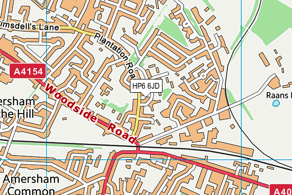 HP6 6JD map - OS VectorMap District (Ordnance Survey)