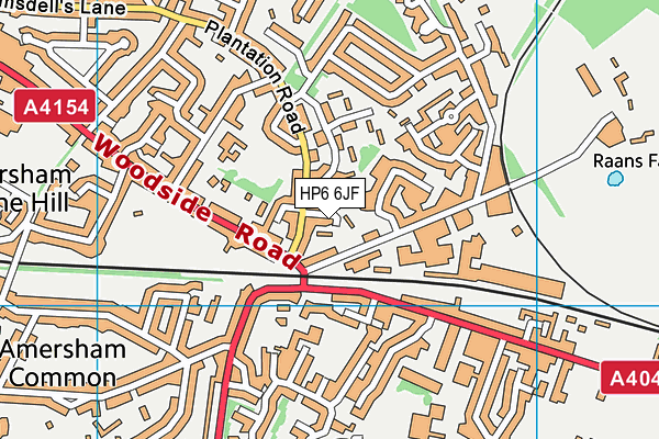 HP6 6JF map - OS VectorMap District (Ordnance Survey)