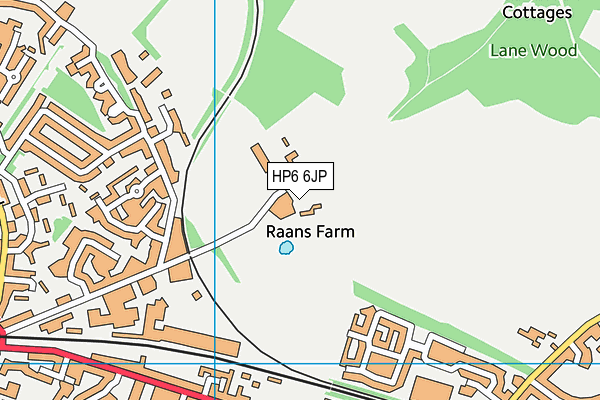 HP6 6JP map - OS VectorMap District (Ordnance Survey)