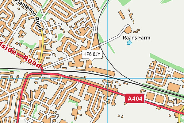 HP6 6JY map - OS VectorMap District (Ordnance Survey)