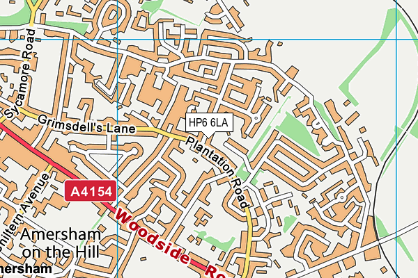 HP6 6LA map - OS VectorMap District (Ordnance Survey)