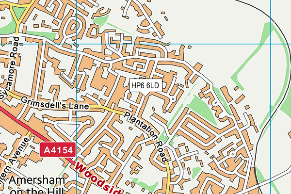 HP6 6LD map - OS VectorMap District (Ordnance Survey)