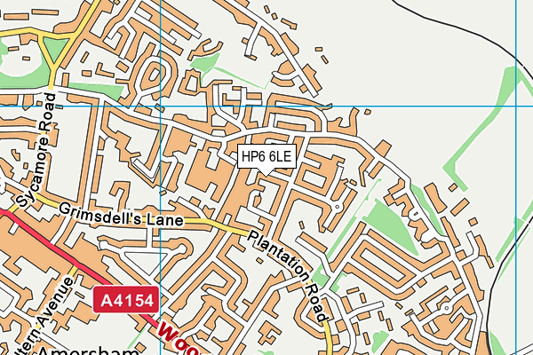 HP6 6LE map - OS VectorMap District (Ordnance Survey)