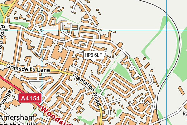 HP6 6LF map - OS VectorMap District (Ordnance Survey)