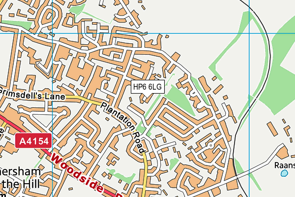HP6 6LG map - OS VectorMap District (Ordnance Survey)
