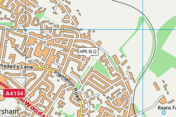 HP6 6LQ map - OS VectorMap District (Ordnance Survey)