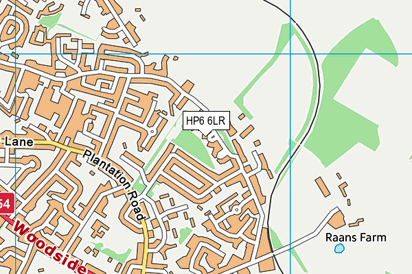 HP6 6LR map - OS VectorMap District (Ordnance Survey)