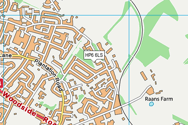 HP6 6LS map - OS VectorMap District (Ordnance Survey)