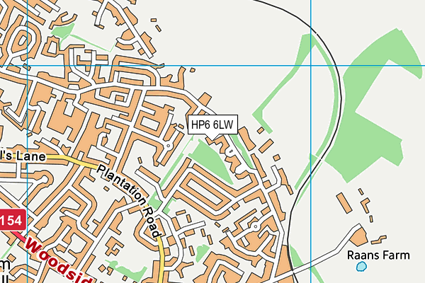 HP6 6LW map - OS VectorMap District (Ordnance Survey)