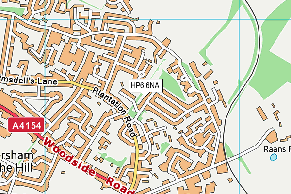 HP6 6NA map - OS VectorMap District (Ordnance Survey)