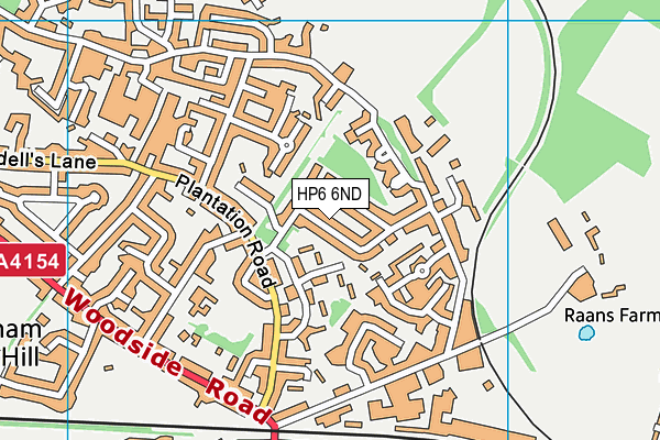 HP6 6ND map - OS VectorMap District (Ordnance Survey)