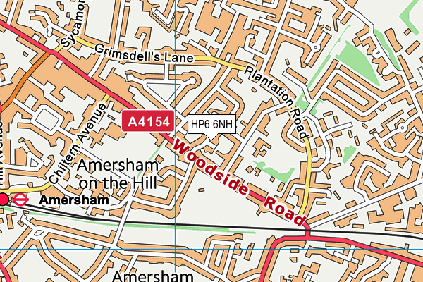 HP6 6NH map - OS VectorMap District (Ordnance Survey)