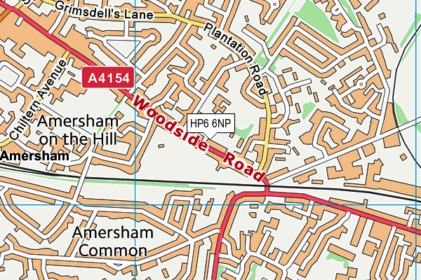 HP6 6NP map - OS VectorMap District (Ordnance Survey)