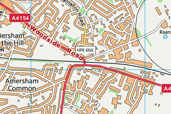 HP6 6NX map - OS VectorMap District (Ordnance Survey)