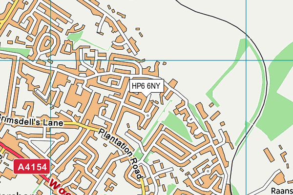 HP6 6NY map - OS VectorMap District (Ordnance Survey)