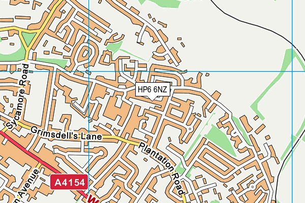 HP6 6NZ map - OS VectorMap District (Ordnance Survey)