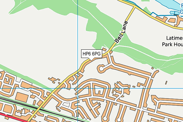 HP6 6PG map - OS VectorMap District (Ordnance Survey)