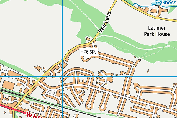 HP6 6PJ map - OS VectorMap District (Ordnance Survey)