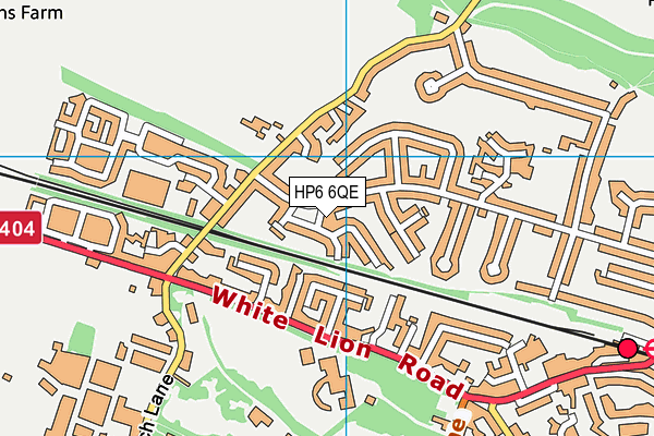 HP6 6QE map - OS VectorMap District (Ordnance Survey)