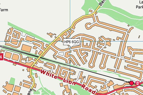 HP6 6QG map - OS VectorMap District (Ordnance Survey)