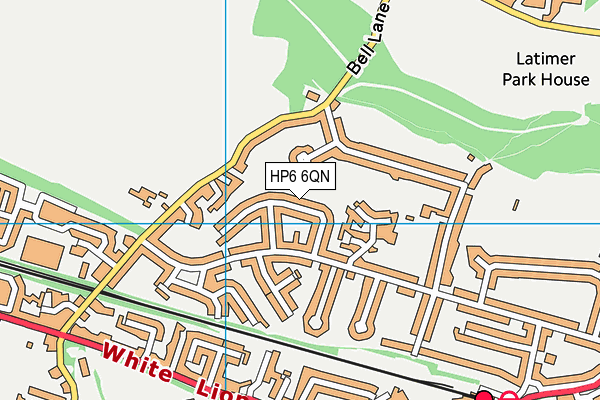HP6 6QN map - OS VectorMap District (Ordnance Survey)