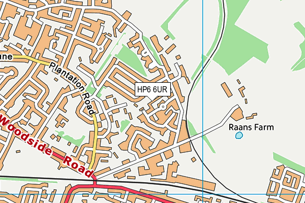 HP6 6UR map - OS VectorMap District (Ordnance Survey)