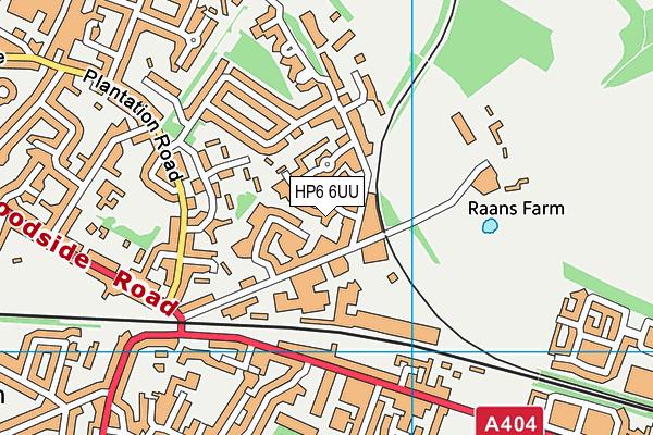 HP6 6UU map - OS VectorMap District (Ordnance Survey)