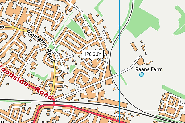 HP6 6UY map - OS VectorMap District (Ordnance Survey)