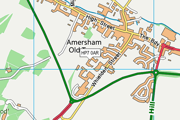 HP7 0AR map - OS VectorMap District (Ordnance Survey)