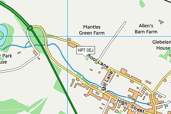Spratleys Meadow map (HP7 0EJ) - OS VectorMap District (Ordnance Survey)