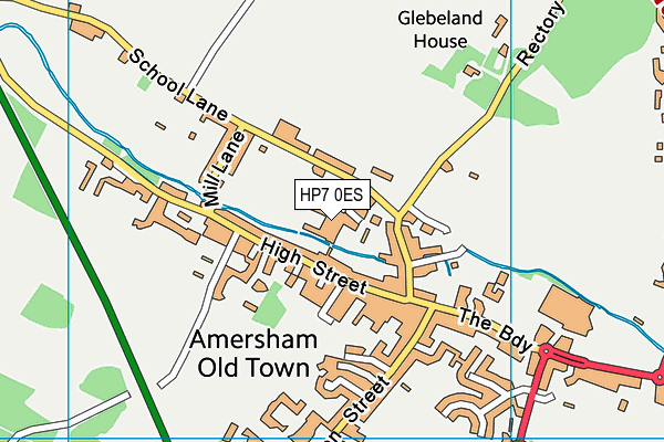 HP7 0ES map - OS VectorMap District (Ordnance Survey)