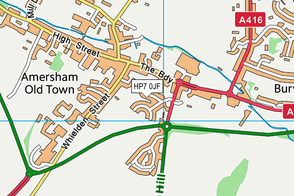 HP7 0JF map - OS VectorMap District (Ordnance Survey)