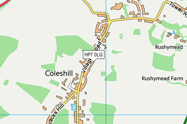 Coleshill Church of England Infant School map (HP7 0LQ) - OS VectorMap District (Ordnance Survey)