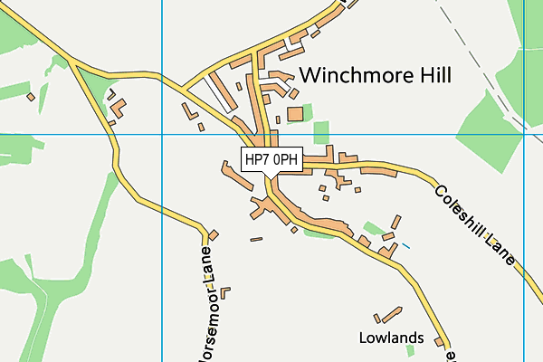 HP7 0PH map - OS VectorMap District (Ordnance Survey)