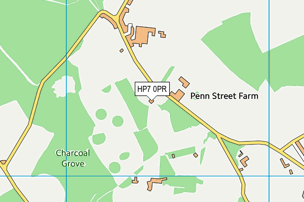 HP7 0PR map - OS VectorMap District (Ordnance Survey)