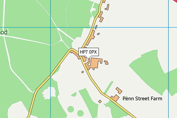 Penn Street Cricket Club map (HP7 0PX) - OS VectorMap District (Ordnance Survey)