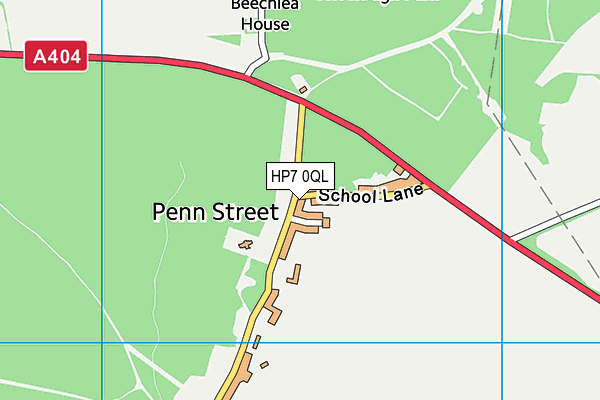 Curzon Church of England Combined School map (HP7 0QL) - OS VectorMap District (Ordnance Survey)
