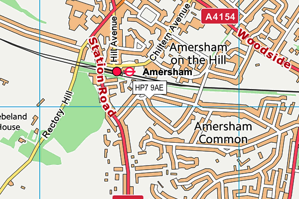 HP7 9AE map - OS VectorMap District (Ordnance Survey)