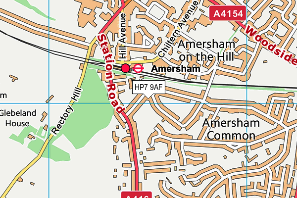 HP7 9AF map - OS VectorMap District (Ordnance Survey)