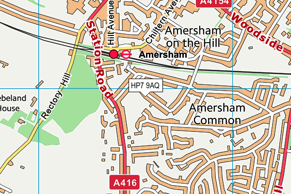 HP7 9AQ map - OS VectorMap District (Ordnance Survey)