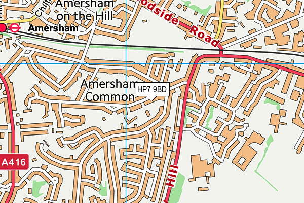 HP7 9BD map - OS VectorMap District (Ordnance Survey)