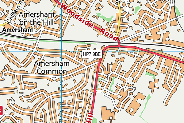 HP7 9BE map - OS VectorMap District (Ordnance Survey)