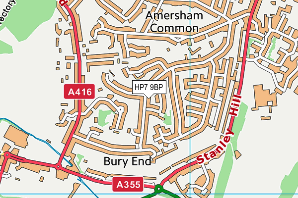 HP7 9BP map - OS VectorMap District (Ordnance Survey)