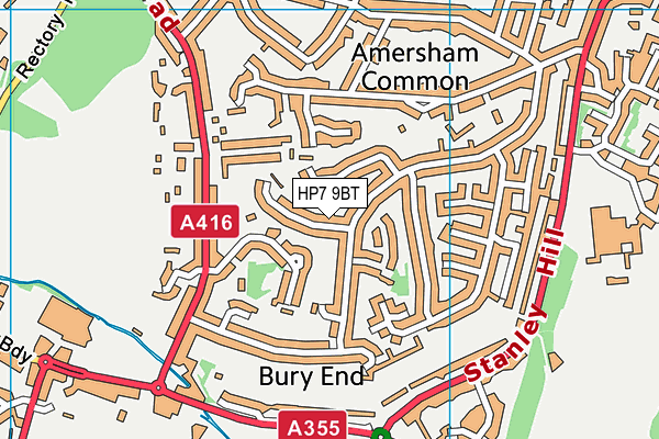 HP7 9BT map - OS VectorMap District (Ordnance Survey)