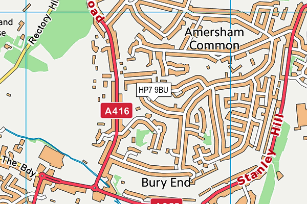 HP7 9BU map - OS VectorMap District (Ordnance Survey)