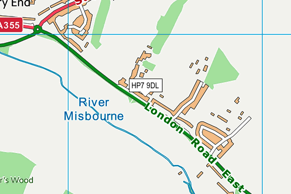 HP7 9DL map - OS VectorMap District (Ordnance Survey)